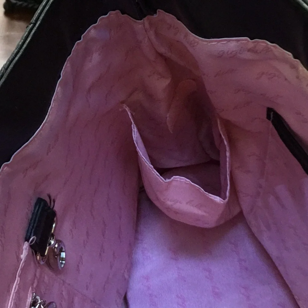 Gigi Hill Black Quilted Tote Bag New - Picture 4 of 9